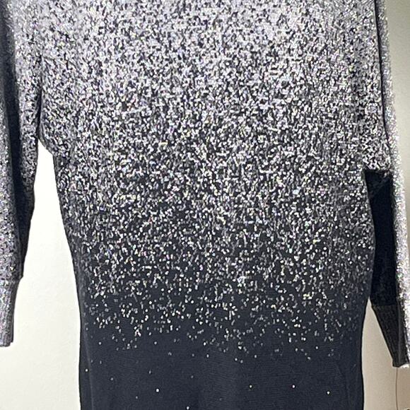 Alyx Holiday Three Quarter Sleeve Black & Gray Sweater Size Large New with tag - Picture 2 of 10